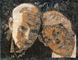 Quilted Portrait of my in-laws Quilted Portrait of my in-laws