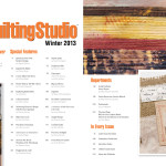 Table of contents of Art Quilting Studio magazine