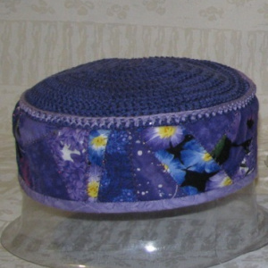 Purple Crazy-Quilted Hat