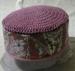 Pink Crazy-Quilted Hat