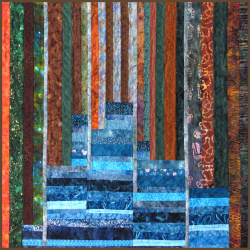 By the Lake art quilt