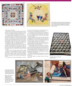 Jerusalem Post Magazine article: Quilting puts Israel on the map, page 2