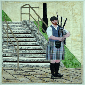 Musical Scot fabric art