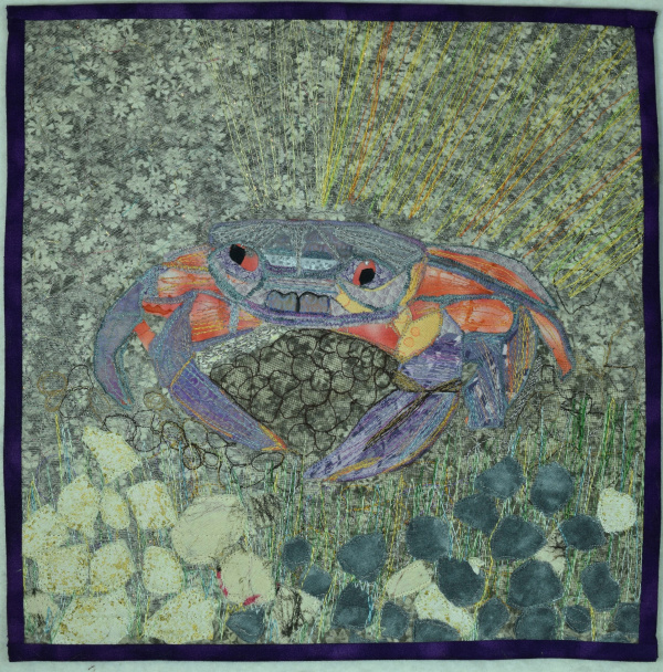 Crab art quilt