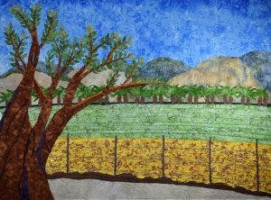 Field near Mount Gilboa fabric art