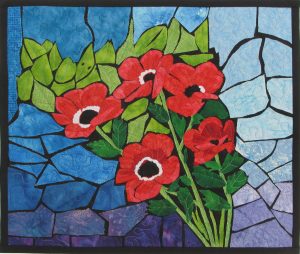 Holy Land Poppies quilt art