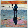 Mirror Image fabric art