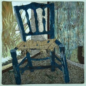 Chair in Decay fabric art